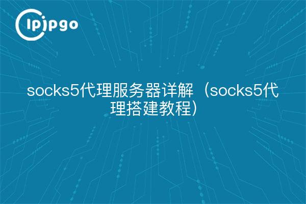 Details zum Socks5-Proxyserver (Socks5-Proxy-Erstellungstutorial)