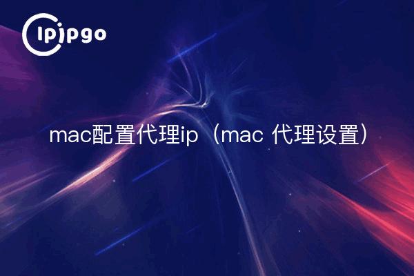 mac配置代理ip（mac 代理设置）