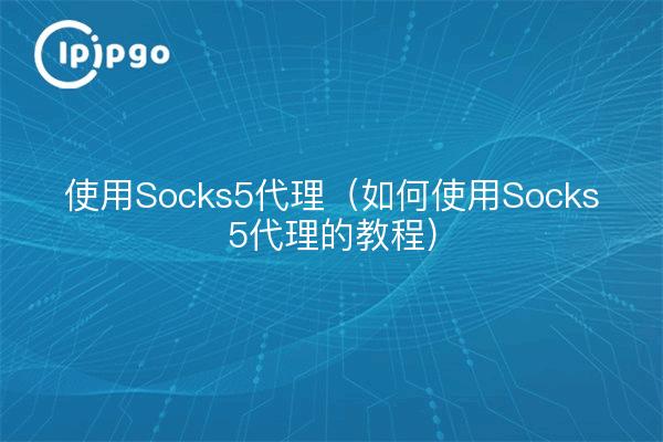 Using Socks5 Proxy (Tutorial sobre el uso del proxy Socks5)