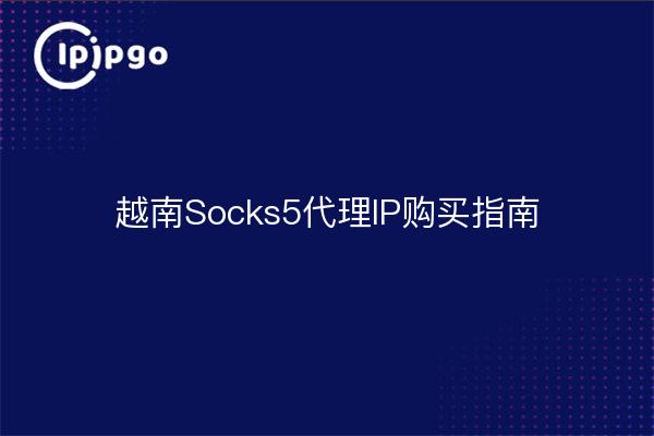 Vietnam Socks5 Proxy IP Buyer's Guide