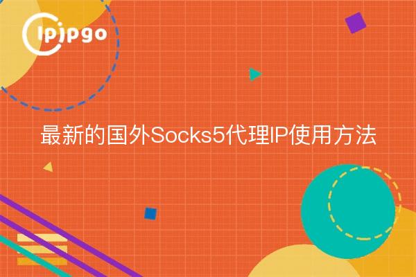 最新的国内Socks5代理IP使用方法