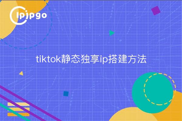 tiktok estática dedicada ip método de configuración
