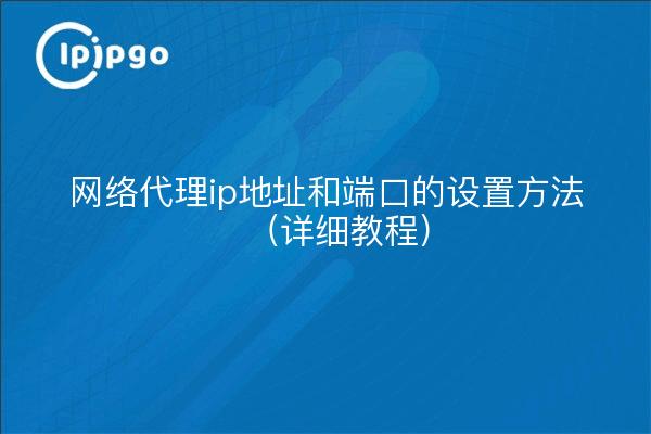 网络代理ip地址和端口的设置方法（详细教程）