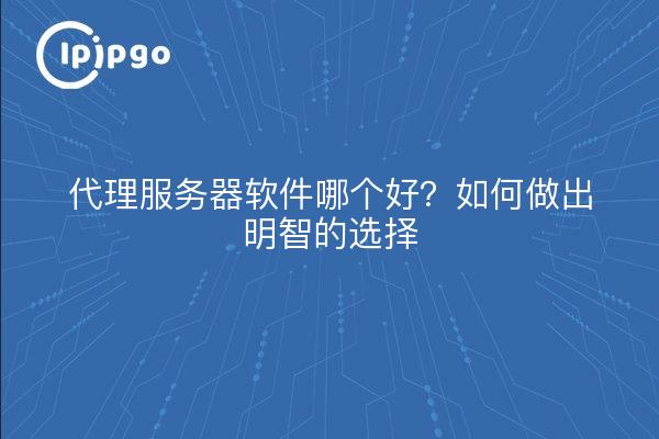 代理服务器软件哪个好？如何做出明智的选择