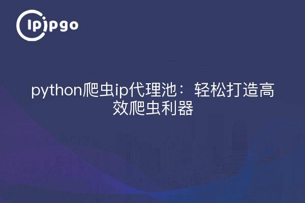 python爬虫ip代理池：轻松打造高效爬虫利器