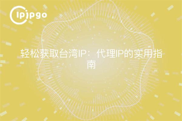 轻松获取台湾IP：代理IP的实用指南