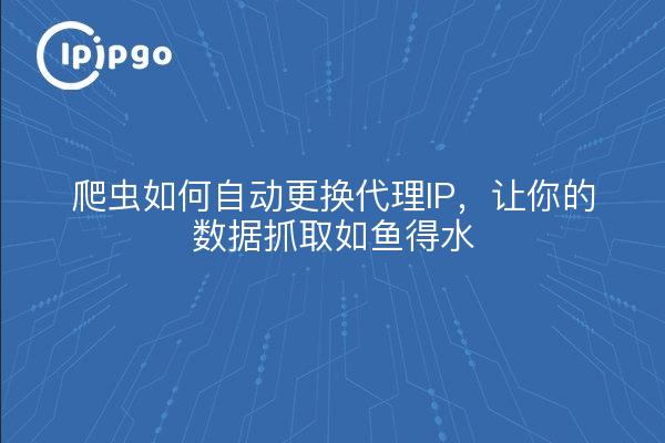 Crawler cómo cambiar automáticamente la IP del proxy, ¡para que tus datos se arrastren como pez fuera del agua!