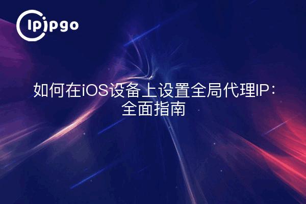 如何在iOS设备上设置全局代理IP：全面指南