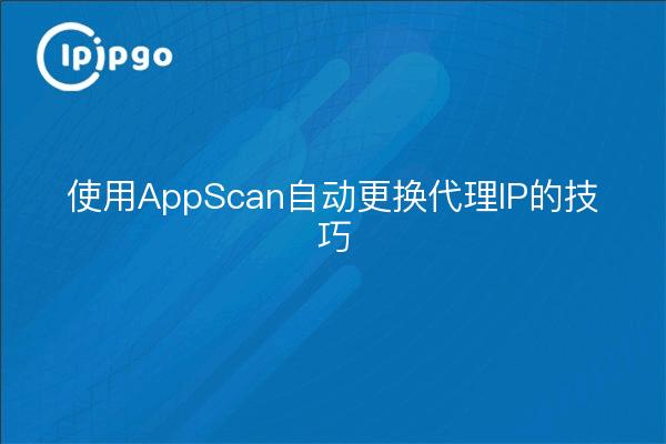 使用AppScan自动更换代理IP的技巧