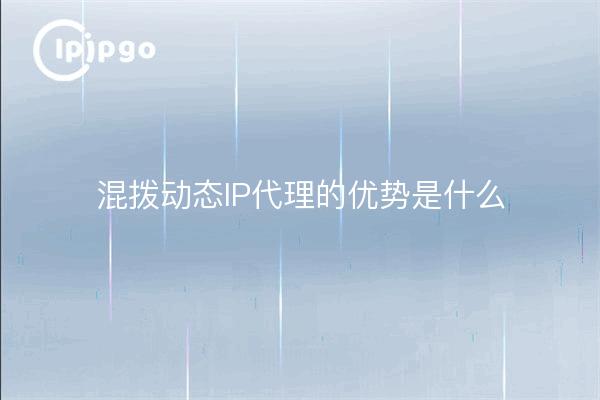 混拨动态IP代理的优势是什么