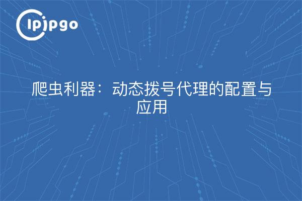 爬虫利器：动态拨号代理的配置与应用