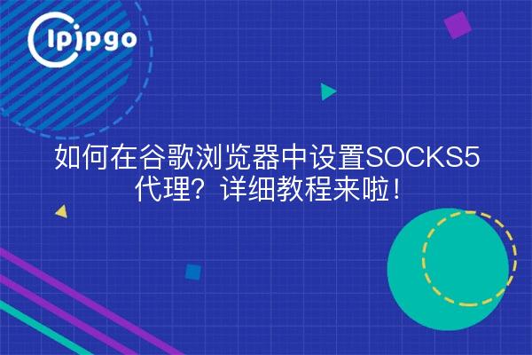 如何在谷歌浏览器中设置SOCKS5代理？详细教程来啦！