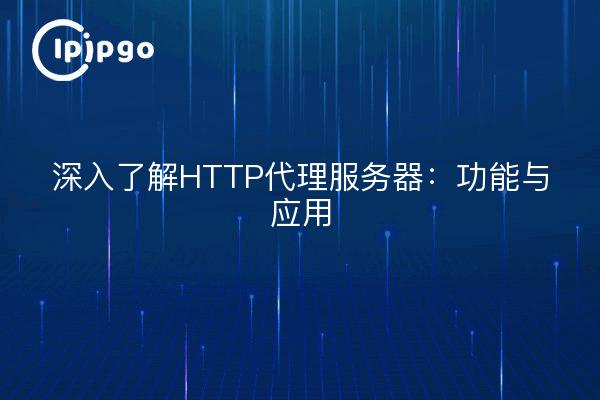 深入了解HTTP代理服务器：功能与应用