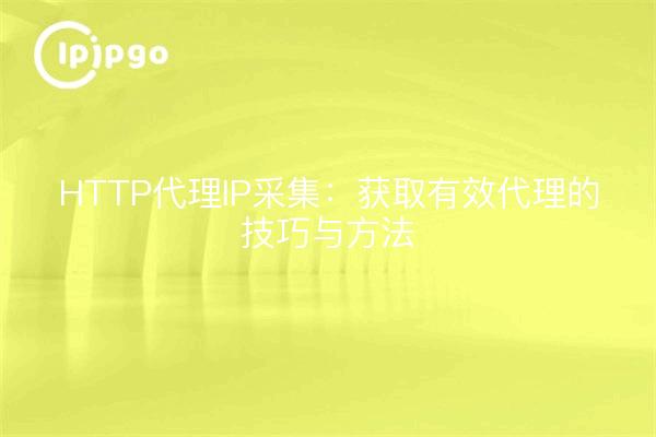 HTTP代理IP采集：获取有效代理的技巧与方法