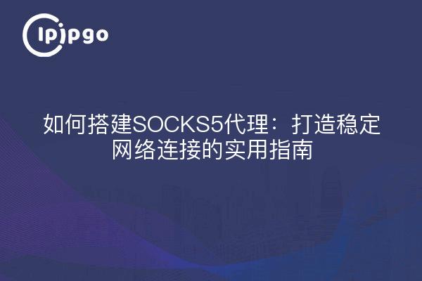 如何搭建SOCKS5代理：打造稳定网络连接的实用指南