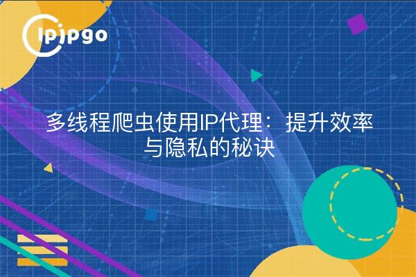 多线程爬虫使用IP代理：提升效率与隐私的秘诀