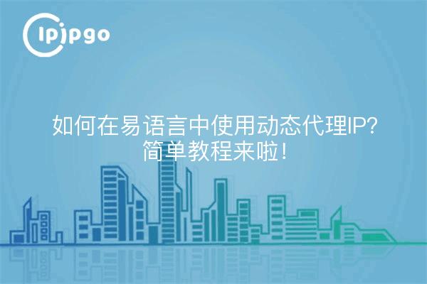 如何在易语言中使用动态代理IP？简单教程来啦！