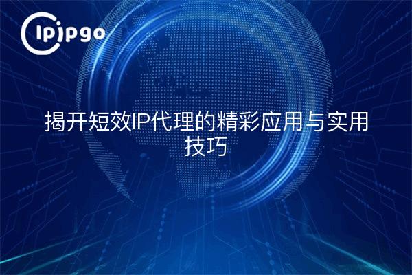 揭开短效IP代理的精彩应用与实用技巧