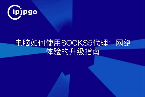 电脑如何使用SOCKS5代理：网络体验的升级指南