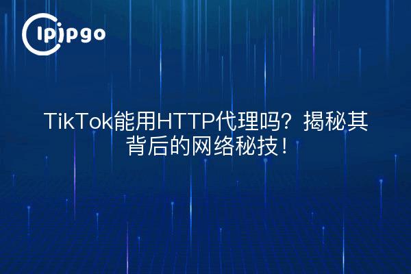 TikTok能用HTTP代理吗？揭秘其背后的网络秘技！