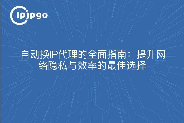 自动换IP代理的全面指南：提升网络隐私与效率的最佳选择