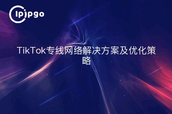 TikTok专线网络解决方案及优化策略