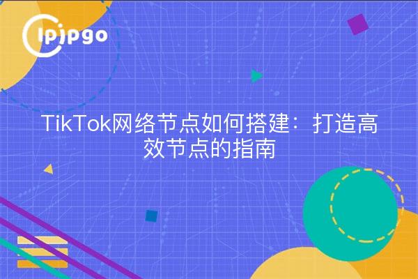 TikTok网络节点如何搭建：打造高效节点的指南