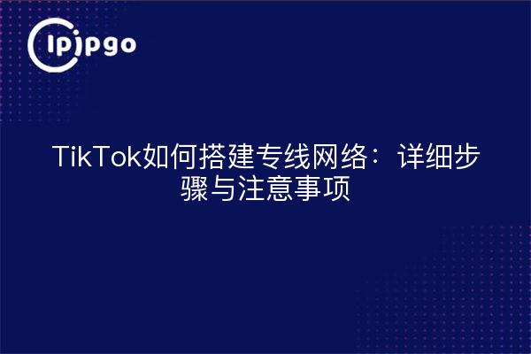 TikTok如何搭建专线网络：详细步骤与注意事项