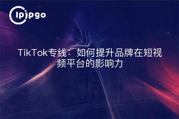 TikTok专线：如何提升品牌在短视频平台的影响力