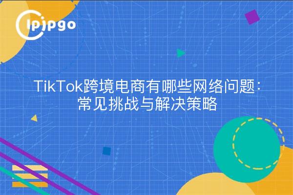 TikTok跨境电商有哪些网络问题：常见挑战与解决策略