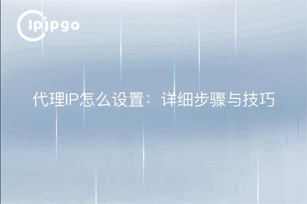 代理IP怎么设置：详细步骤与技巧