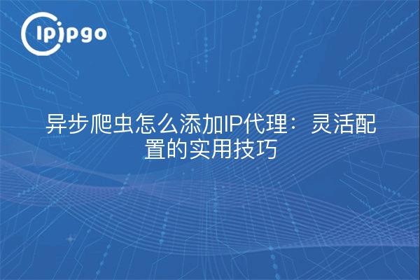 异步爬虫怎么添加IP代理：灵活配置的实用技巧