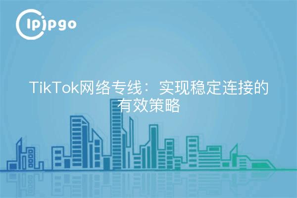 TikTok网络专线：实现稳定连接的有效策略