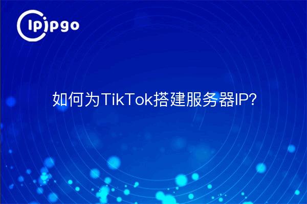 ¿Cómo crear una IP de servidor para TikTok?