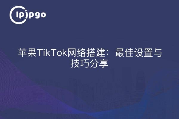 苹果TikTok网络搭建：最佳设置与技巧分享