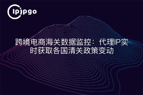 跨境电商海关数据监控：代理IP实时获取各国清关政策变动