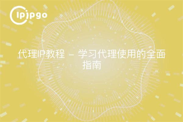 代理IP教程 - 学习代理使用的全面指南