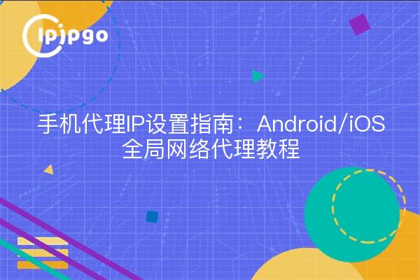 手机代理IP设置指南：Android/iOS全局网络代理教程