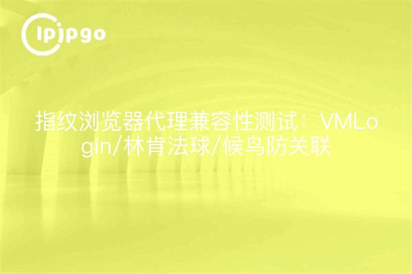 指纹浏览器代理兼容性测试：VMLogin/林肯法球/候鸟防关联