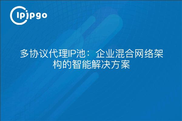 多协议代理IP池：企业混合网络架构的智能解决方案