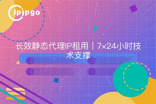 长效静态代理IP租用｜7×24小时技术支撑