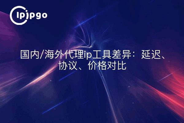 国内/海外代理ip工具差异：延迟、协议、价格对比