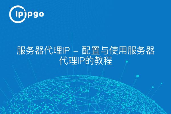 服务器代理IP - 配置与使用服务器代理IP的教程