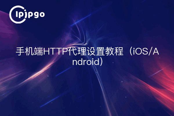 手机端HTTP代理设置教程（iOS/Android）