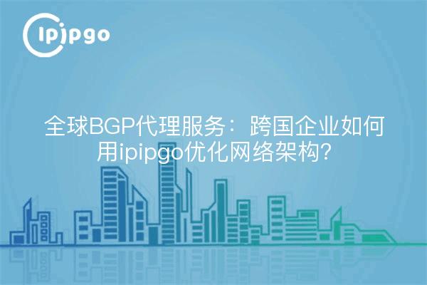 全球BGP代理服务：跨国企业如何用ipipgo优化网络架构？