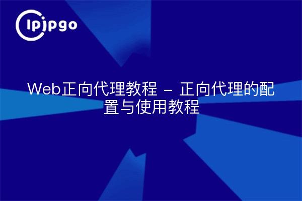 Web正向代理教程 - 正向代理的配置与使用教程