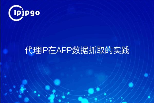 代理IP在APP数据抓取的实践