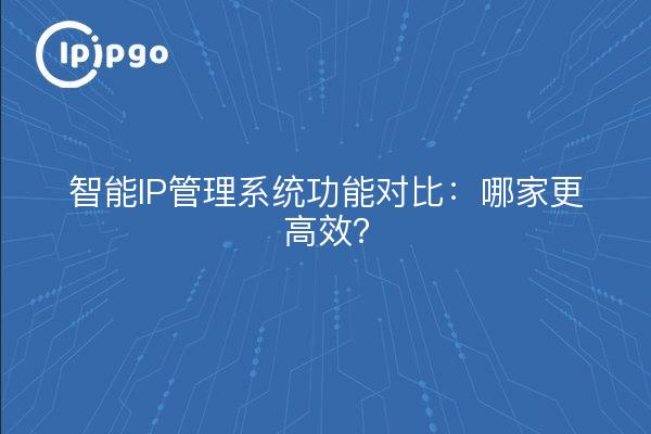 智能IP管理系统功能对比：哪家更高效？