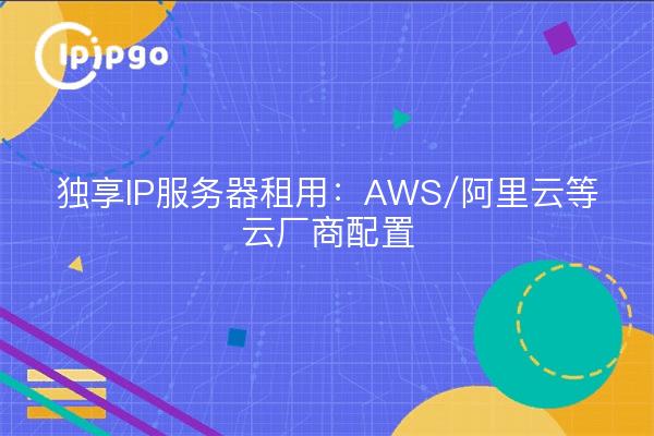 Alquiler de servidores IP dedicados: configuración de AWS/AliCloud y otros proveedores en la nube