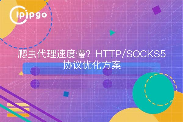 爬虫代理速度慢？HTTP/SOCKS5协议优化方案